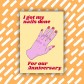 Поздравителна картичка "Направих си ноктите за годишнината ни" 2